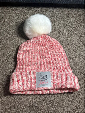 Love Your Melon Jack Sobiech Edition Pink White Pom Beanie Made in USA
